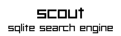 GitHub - coleifer/scout: RESTful search server written in Python, powered  by SQLite.