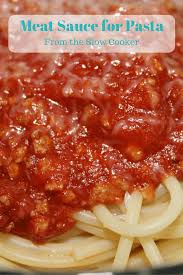Meat Sauce For Pasta Trisha Dishes Spaghetti Sauce Slow Cooker Meal Pasta Sauce Crockpot Recipe Meat Sauce Slow Cooker Recipes Crockpot Recipes