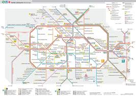 Map Of Berlin U Bahn Subway Tube Underground Bvg Network Berlin Map Germany