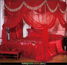 عشاق غرف نوم رومانسية حمراء
