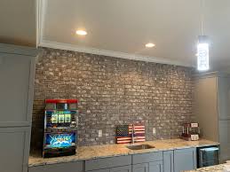 Can brick masonry walls be used for foundation or basement walls? Sean S Diy Faux Brick Basement Bar Wall Genstone
