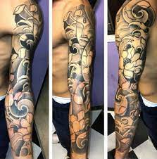 Impressive floral tattoo design for men leg. Top 47 Flower Tattoos For Guys 2021 Inspiration Guide