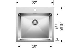 Join our professional site for deeper discounts with access to inventory at 21 warehouses! Quatrus R15 Drop In 22 Brushed Finish Blanco