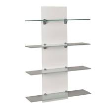 Wall Mounted Shelf Target Medical Beauty Contemporary Glass Melamine