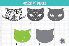 Download Layered Black Cat Mandala Free Halloween Cut File