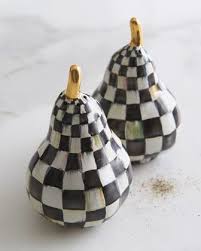 Black And White Checkered Salt And Pepper Shakers Mackenzie Childs Courtly Check Salt Pepper Set Mackenzie Childs Salt And Pepper Set Mckenzie And Childs