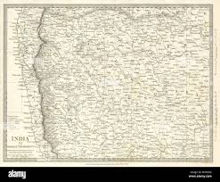 Map of bombay now mumbai hi-res stock ...