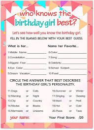 If you buy from a link, we may earn a commission. Amazon Com Who Knows The Birthday Girl Best Birthday Girl Games 20 Game Cards Home Kitchen