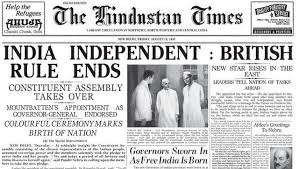 Hindustan Times on August 15th, 1947 ...