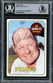 Gary Timberlake Autographed 1983 Renata Galasso Card #4 Seattle Pilots  Beckett BAS #10712166