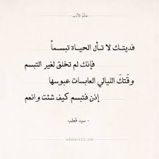 شعر سيد قطب ابتسامة عالم الأدب math equation math
