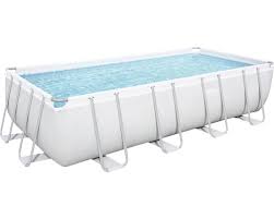 Ausstellpool Framepool Set Bestway Power Steel Eckig Mit Sandfilteranlage Sicherheitsleiter Abdeckplane 488x244x122 Cm Grau Jetzt Kaufen Bei Hornbach Osterreich