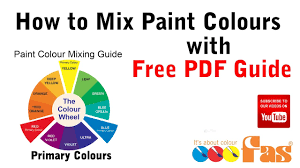 How To Mix Paint Colours Tutorial With Free Download Pdf Chart Diy For Beginners