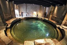 Maybe you would like to learn more about one of these? Photo Circular Plunge Pool At Roman Baths In Bath England Roman Baths Roman Bath House Bath England