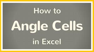 Excel Tutorial On How To Make Angled Cells In Excel Rotated Cells In Excel Can Help Your Spreadsheets Look More Profess How To Shade Microsoft Excel