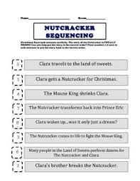 The Nutcracker Sequencing Worksheet Sequencing Worksheets Sequencing Activities Teaching