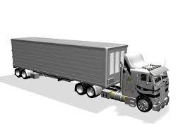 Semi Trailer Truck 3d Model 3ds Max Files Free Download Modeling 28488 On Cadnav Semi Trailer Truck Semi Trailer Trucks