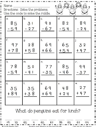 Math doesn't get more fun than this! Winter Math Printables Math Printables Second Grade Math Math Worksheets