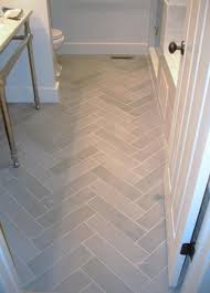 Here's an example of harmony. Has Anyone Used 6 X 24 Porcelain Floor Tiles In Herringbone Pattern Herringbone Tile Bathroom Bathroom Flooring Grey Bathroom Floor