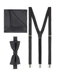 Abschlussball festival hochzeit jubiläum muttertag party religiöse zeremonien silvester / neujahr valentinstag vatertag weihnachten. Monti Fliege Einstecktuch Und Hosentrager Im Set In Grau Schwarz Online Kaufen 5891533 P C Online Shop Osterreich