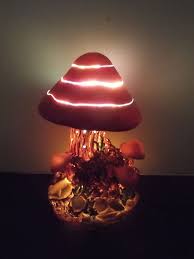 Fiber Optic Color Changing Mushroom Light Mushroom Lights Color Light