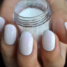 Holographic Glitter Powder Purple Shade Clear White Nail Art Diy