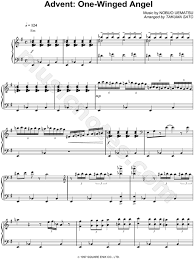 Advent One Winged Angel From Final Fantasy Vii Advent Children Sheet Music Piano Solo In E Minor Download Print Sku Mn0070392