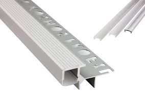 Fliesenschienen fungieren als optische grenzmarke für die geflieste fläche und schützen die abschlussfliesen vor beschädigung. T 40 Led Alu Fliesenprofil Treppenprofil Stufen 12mm Silber Abdeckung Abschlussleiste Fliesen Fur Led Streifen Strip 1m Milky Led Streifen Treppenprofile Led