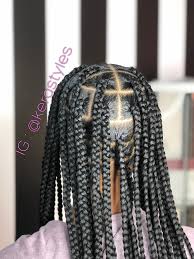 Black And Purple Knotless Braids Jumbo Knotless Braids Braids Knotless Natural Hair Styles