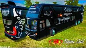 One modification is the addition of dolls & full sticker on the bus section with the right color combination. Bussid New Livery Bejeu Sdd Livery Sdd By Jhuan Sp