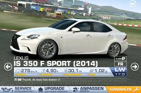 Wagenpark Lexus Is 350 F Sport 2014 Real Racing 3 Realracing Ch