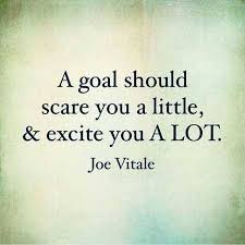Life Quote A Goal Should Scare You A Little Excite You A Lot Motivational Quotes Positive Quotes Life Quotes