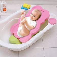 Spend $200 get $50 in rewards! Portable Baby Bath Holder Non Slip Bed Infant Shower Sponge Cushion Cartoon Bath Mat Newborn Baby Shower Nets Bath Spport Pad Baby Tubs Aliexpress