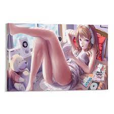 Amazon.com: GeorgKmp Porn Cartoon Lolicon in PajamaPremium Canvas Wall Art  Frame Graffiti Modern Abstract HD Print Artwork for Decorating Home Office  Hotel bar and Other Rooms: Posters & Prints