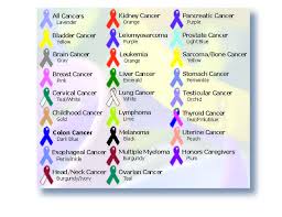 cancer ribbons chart best 25 colors for cancer ideas on