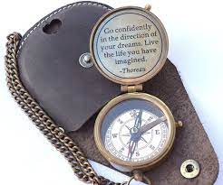 'tis certain that our senses are extremely disproportioned for comprehending the whole compass and latitude of things. Amazon Com Neovivid Thoreau S Go Confidently Quote Engraved Compass With Stamped Leather Case Camping Compass Boating Compass Gift Compass Graduation Day Gifts Sports Outdoors