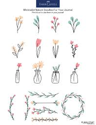 As you progress through your bullet journaling and doodling, you can upgrade your supplies to make sure they are the ones that best suit your style. How To Create Minimalist Nature Doodles For Your Journal Bullet Journal Aesthetic Bullet Journal Lettering Ideas Bullet Journal Doodles