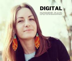 Brick Stitch Pattern, Flower Seed Bead Earrings Pattern, Fringe Beading  Pattern, Unique Brickstitch Floral, Do It Yourself, Digital Download