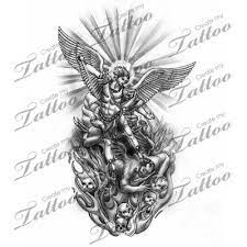Small and delicate or flying across your back and blazing with power, angel wing tattoos are a force of their own. Archangel Tattoos