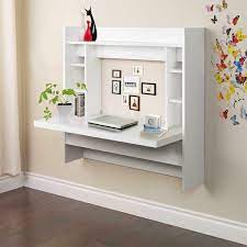 Tangkula wall mounted desk, floating desk for home office, space saving convertible desk fold out desk, wall mounted table with storage area (white) 4.1 out of 5 stars. Latitude Run Chassagne Floating Desk Reviews Wayfair