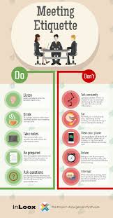 Meeting Etiquette Rules To Live By Tipsographic Business Etiquette Etiquette And Manners Work Etiquette