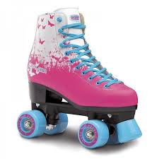 Patinele cu rotile sau quad skates prezinta patru roti, care nu sunt dispuse in linie, ci doua roti in fata si doua in spate. Patine Cu Rotile Roces Le Plaisir Pink Skates Ro Girls Roller Skates Roller Skate Shoes Roller Skating Outfits