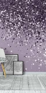 Sparkling Lavender Glitter 2 Wallpaper Girls Room Wallpaper Purple Wallpaper Accent Wall Glitter Wallpaper Bedroom