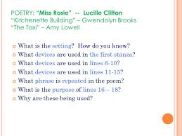 To perceive her as belonging to the kitchen, her place. Miss Rosie Poem Theme