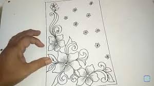 39 gambar sketsa bunga indah sakura mawar melati matahari. Sketsa Batik Bunga Yang Mudah Digambar Bagikan Contoh
