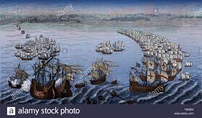 spanish armada high resolution stock