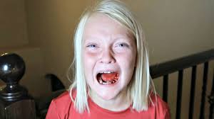 Taylor lost a tooth last night! Guess who ended up pulling it out?