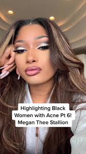 Highlighting Black Women with acne pt. 6 with Megan Thee Stallion 💗 who  else do you want to see featured? 👀 #skinpositivity #acnepositivity  #embraceyourskin #acneisnormal #loveyourskin ...
