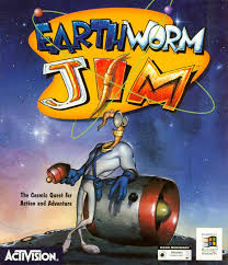 Earthworm Jim Special Edition 1995 Windows Box Cover Art Mobygames Earthworm Jim Earthworms Cover Art