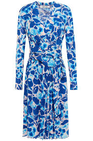 Maybe you would like to learn more about one of these? Royal Blue Wrap Effect Floral Print Stretch Mesh Dress Sale Up To 70 Off The Outnet Diane Von Furstenberg The Outnet